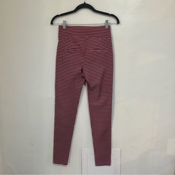 Pink Houndstooth Skinny High Waist Pants - Picture 2 of 5